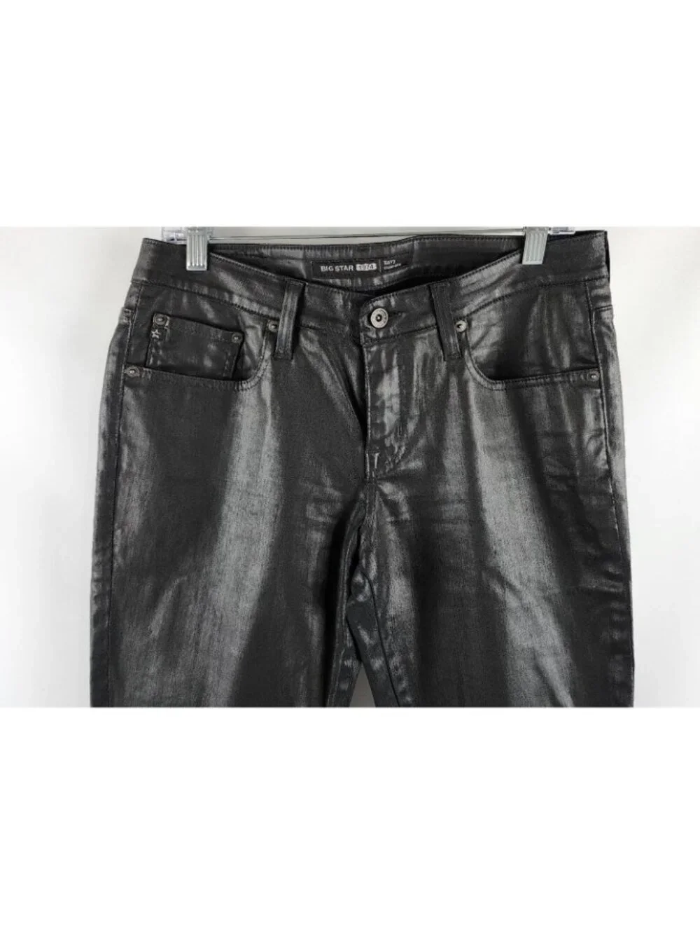 Big Star Jeans Womens 30 Black Coated Envy Cigarette (30x31)